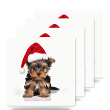 Yorkshire Terrier Puppy ceramic coasters set of 4