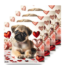 Pug ceramic coasters set of 4