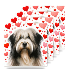 Tibetan Terrier ceramic coasters set of 4
