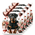 Rottweiler ceramic coasters set of 4