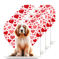 English Cocker Spaniel ceramic coasters set of 4