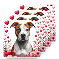 American Staffordshire Terrier ceramic coasters set of 4