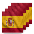 Spain Flag Pride ceramic coasters set of 4