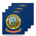 Idaho State Flag ceramic coasters set of 4