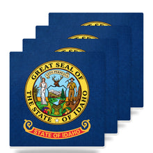 Idaho State Flag ceramic coasters set of 4