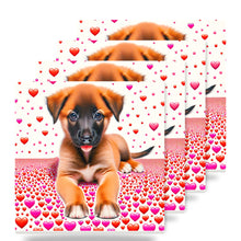 Belgian Malinois ceramic coasters set of 4