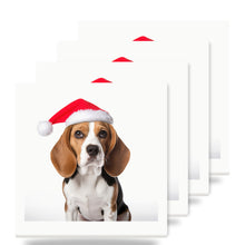 Beagle ceramic coasters set of 4