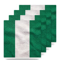 Nigeria Flag Pride ceramic coasters set of 4