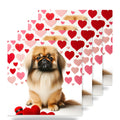 Pekingese ceramic coasters set of 4