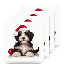 Havanese Puppy ceramic coasters set of 4