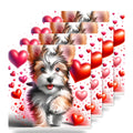 Yorkshire Terrier ceramic coasters set of 4