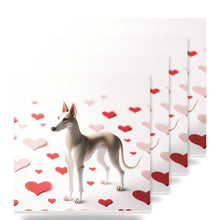 Ibizan Hound ceramic coasters set of 4