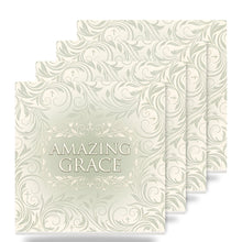 Amazing Grace ceramic coasters set of 4