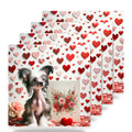 Chinese Crested ceramic coasters set of 4