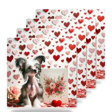 Chinese Crested ceramic coasters set of 4