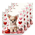 Chihuahua ceramic coasters set of 4