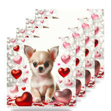 Chihuahua ceramic coasters set of 4