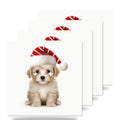 Russian Toy Puppy ceramic coasters set of 4