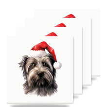 Skye Terrier ceramic coasters set of 4
