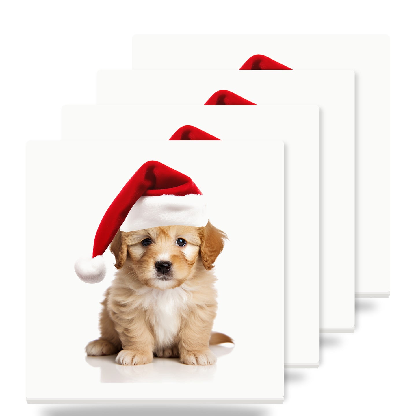 Lagotto Romagnolo Puppy ceramic coasters set of 4