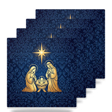 Nativity Scene ceramic coasters set of 4