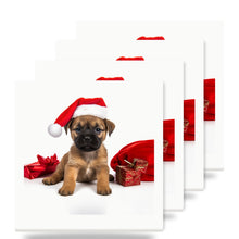 Border Terrier Puppy ceramic coasters set of 4