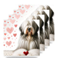Old English Sheepdog ceramic coasters set of 4
