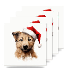 Berger Picard Puppy Drawing ceramic coasters set of 4
