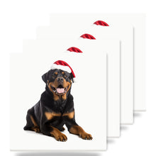 Rottweiler ceramic coasters set of 4