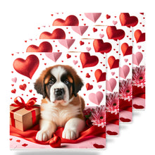 Saint Bernard ceramic coasters set of 4