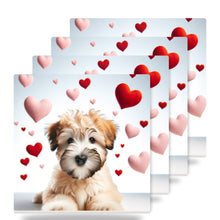 Soft Coated Wheaten Terrier ceramic coasters set of 4