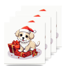 Pumik Puppy Drawing ceramic coasters set of 4