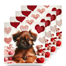 Brussels Griffon ceramic coasters set of 4