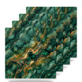 Emerald Marble ceramic coasters set of 4