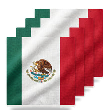Mexico Flag Pride ceramic coasters set of 4
