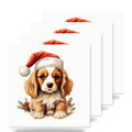 Cavalier King Charles Spaniel Puppy Drawing ceramic coasters set of 4