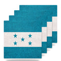 Honduras Flag Pride ceramic coasters set of 4