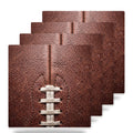 Football Pigskin ceramic coasters set of 4