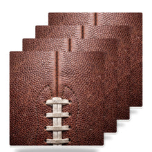 Football Pigskin ceramic coasters set of 4