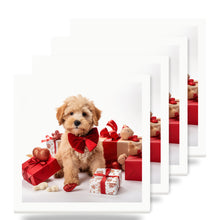 Russian Toy Puppy ceramic coasters set of 4