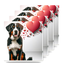 Bernese Mountain Dog ceramic coasters set of 4