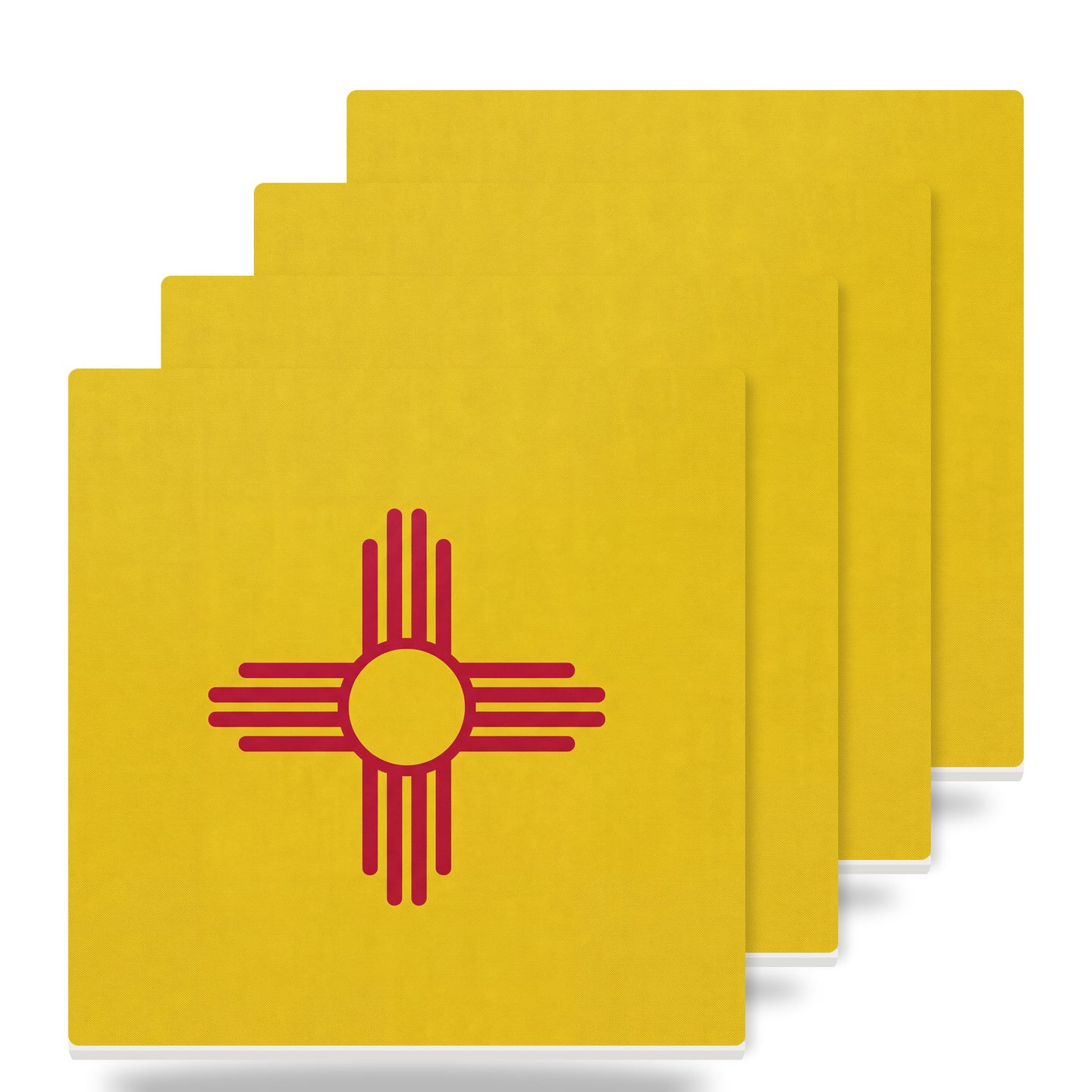 New Mexico State Flag ceramic coasters set of 4