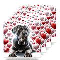 Neapolitan Mastiff ceramic coasters set of 4
