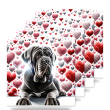 Neapolitan Mastiff ceramic coasters set of 4