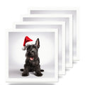 Scottish Terrier ceramic coasters set of 4