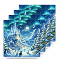 Aurora Ice Castle ceramic coasters set of 4