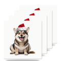 Swedish Vallhund ceramic coasters set of 4