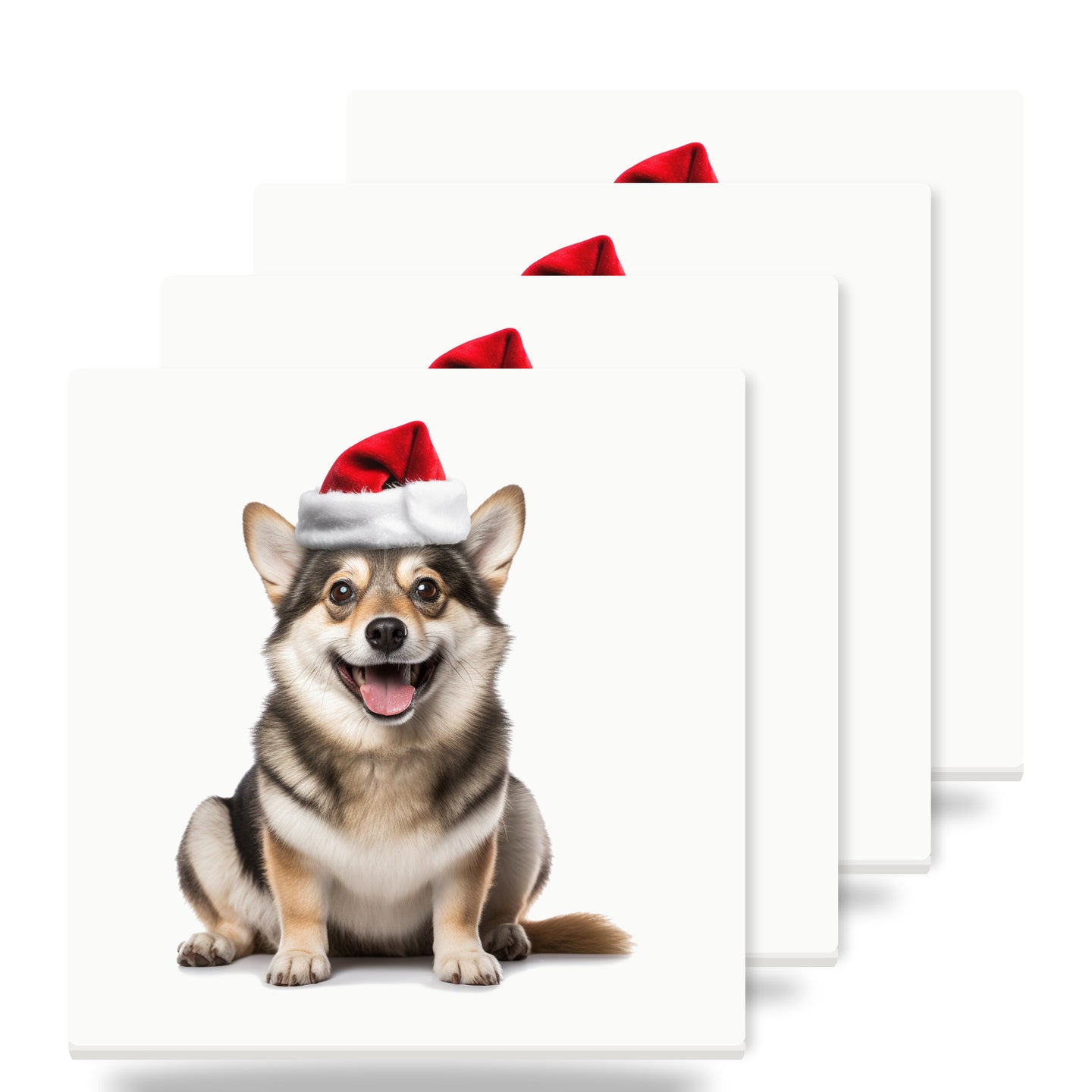 Swedish Vallhund ceramic coasters set of 4