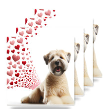 Soft Coated Wheaten Terrier ceramic coasters set of 4