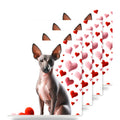 Xoloitzcuintli ceramic coasters set of 4